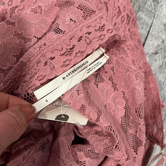 Anthropologie NWT Sabrina V-Neck Lace Bodysuit - S - Picture 7 of 7